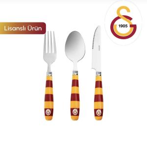 Karaca x Galatasaray Lisanslı 18 Parça 6 Kişilik Çatal Kaşık Bıçak Takımı
