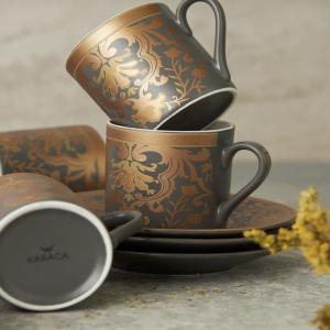 Karaca Yeni Charles 6 Kişilik Kahve Fincanı Takımı 80ml