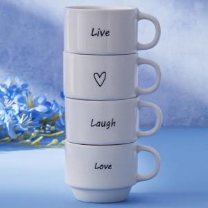 Karaca Lovely Laugh 4 Kişilik Espresso Kahve Seti 100ml