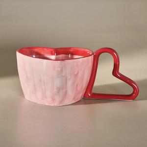 Karaca Starry Kalp Detaylı Kırmızı Kupa 280ml