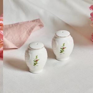 Karaca Vintage Rose Tuzluk Biberlik 7 cm Krem