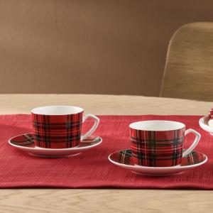 Karaca Ekose 2 Kişilik Kahve Fincanı Takımı 80 ml